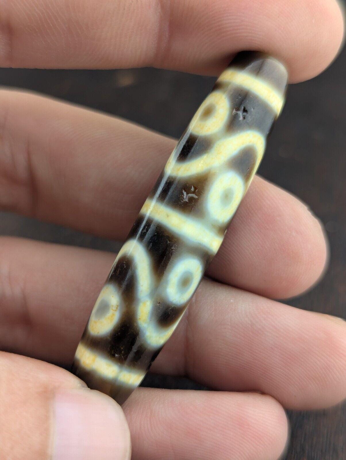 6 eyes very unique pattern sky earth eyes agate stone dzi bead amulet