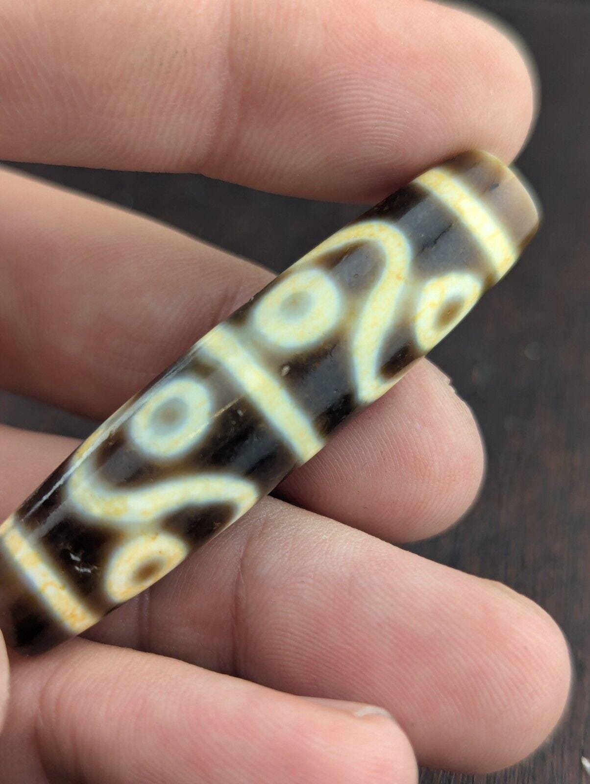 6 eyes very unique pattern sky earth eyes agate stone dzi bead amulet