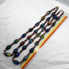 Vintage millefiori glass beads murano style beads necklaceGift