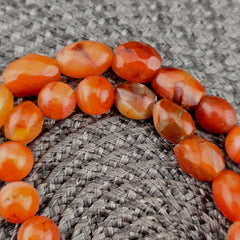 African carnelian mali antique agate beads beaded strand agt-2