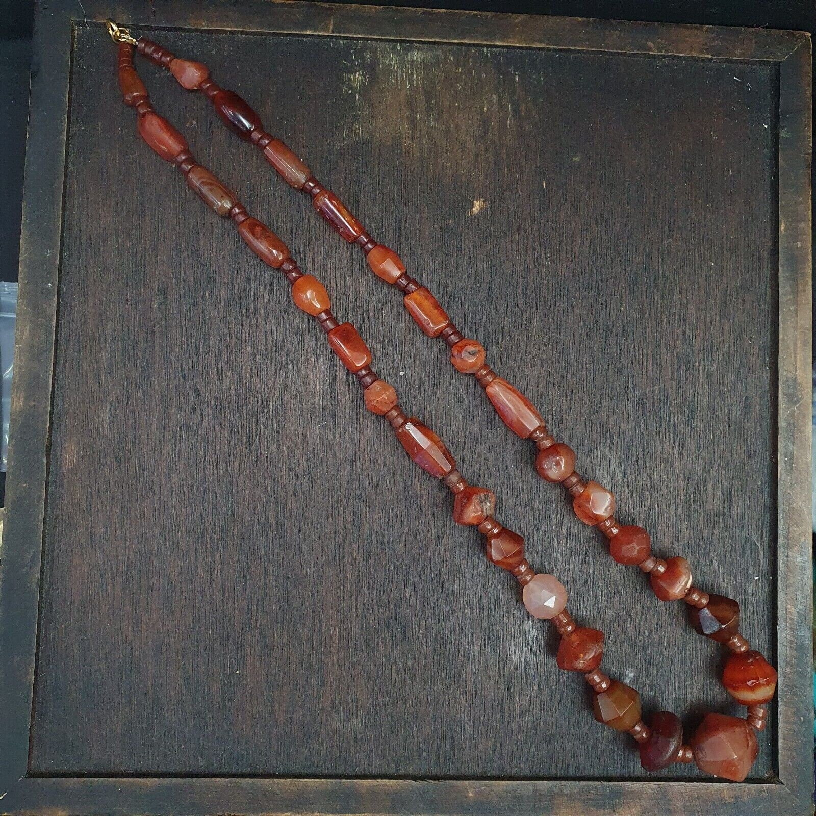 Old ancient persian himalayan african carnelian beads agate beads necklaceGift