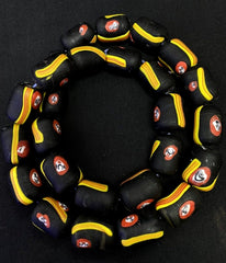 Vintage beautifull art deco venetian millefiori glass bead strand 22"Gift