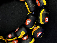 Vintage beautifull art deco venetian millefiori glass bead strand 22"Gift