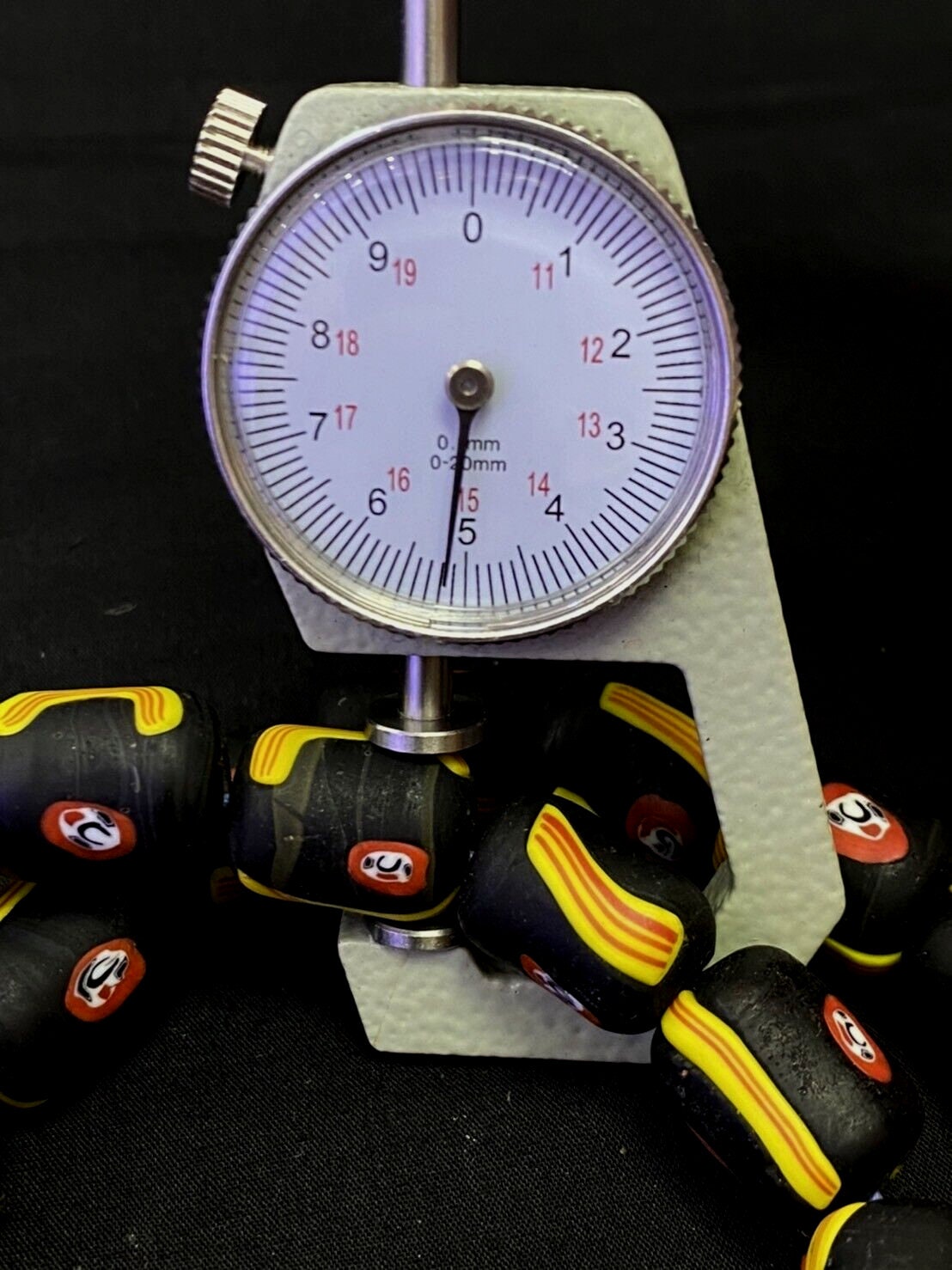 Vintage beautifull art deco venetian millefiori glass bead strand 22"Gift