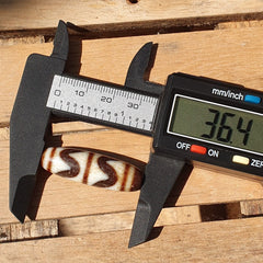 Himalayan indo tibetan agate zigzag lines bead unique patterns dzi amulet