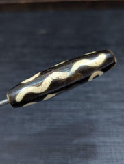 Himalayan tibetan 5 eyes agate stone dzi bead amulet