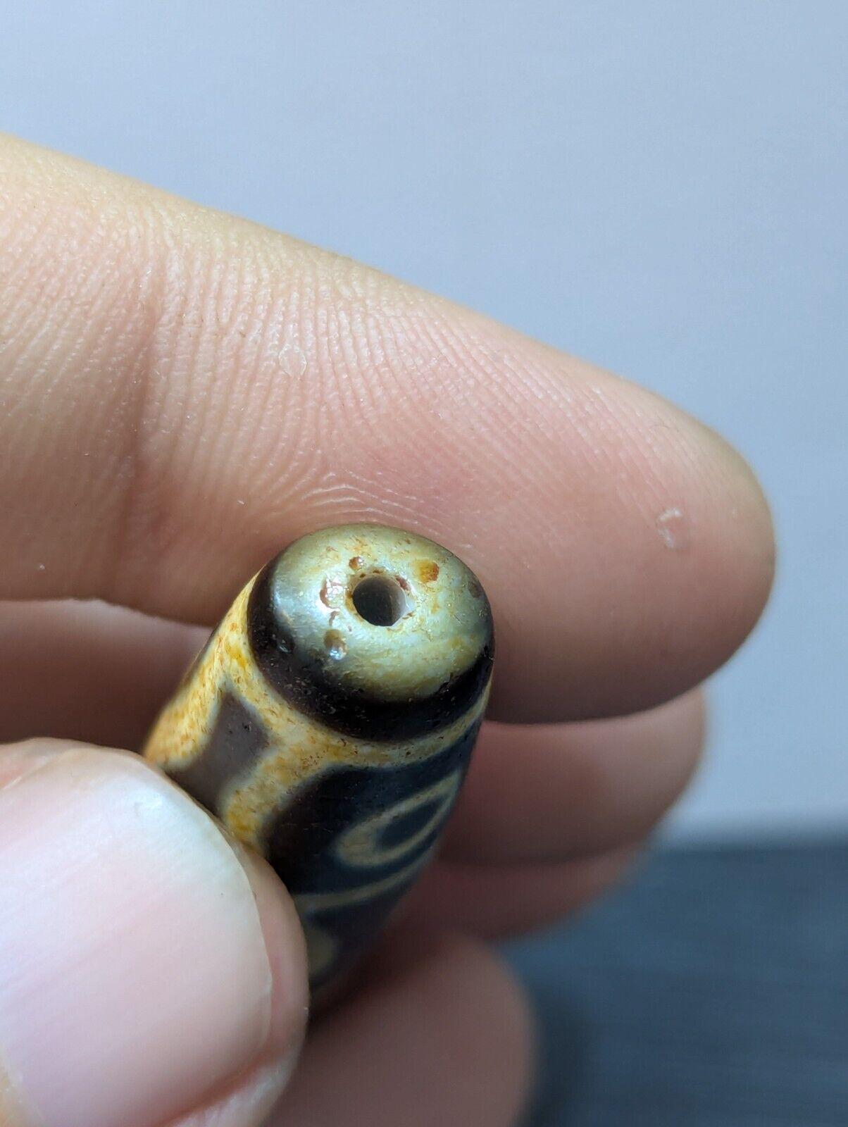 Very unique pattern 6 eye sky earth eyes agate stone dzi bead amulet