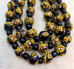 Art deco venerano moretti millefiori style eye glass beads big heavy beadsGift