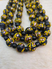 Art deco venerano moretti millefiori style eye glass beads big heavy beadsGift