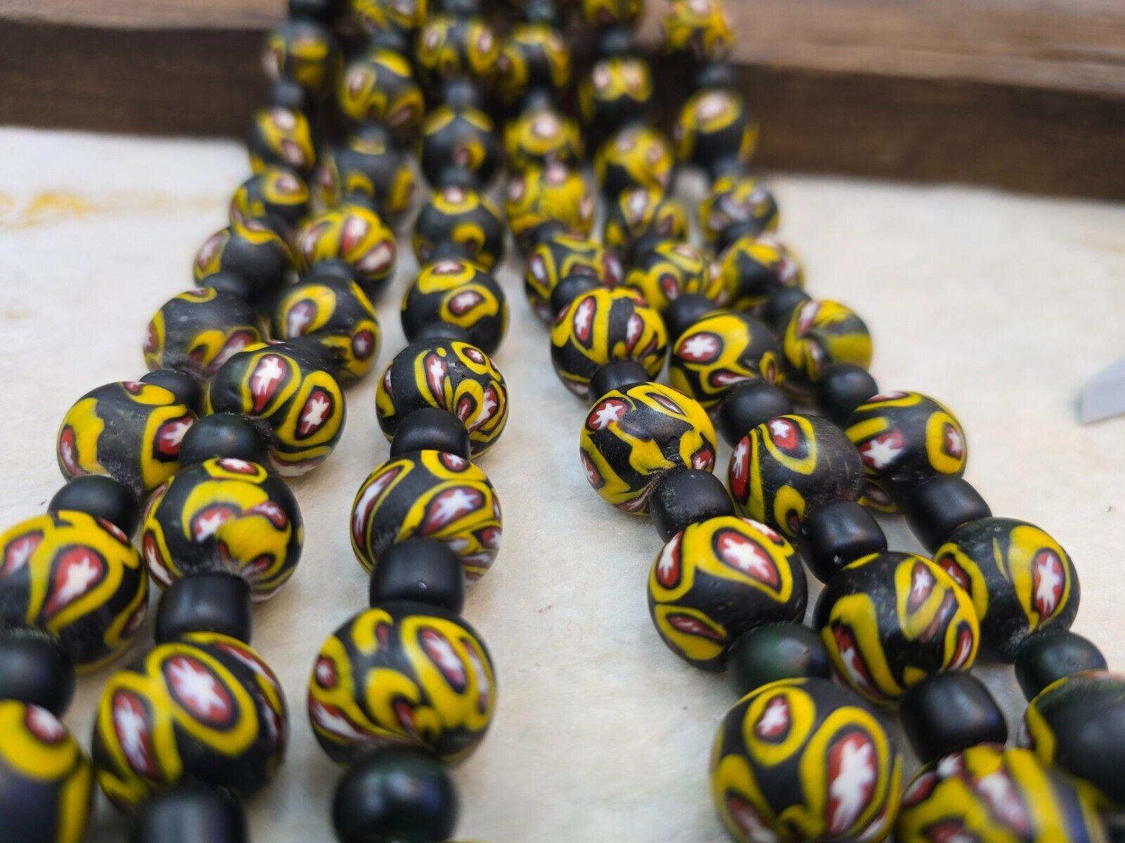 Art deco venerano moretti millefiori style eye glass beads big heavy beadsGift