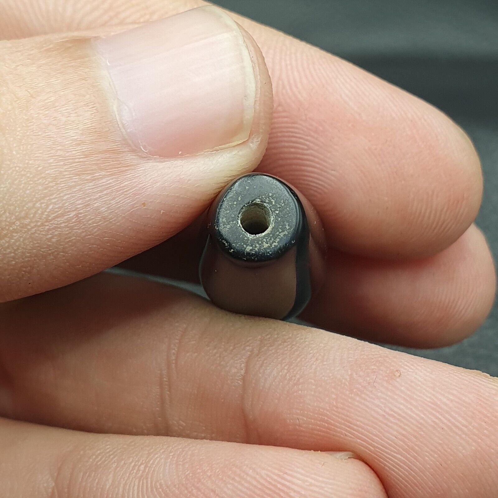 2 antique yemeni agate natural rare pattern african banded agate bead  ym-53