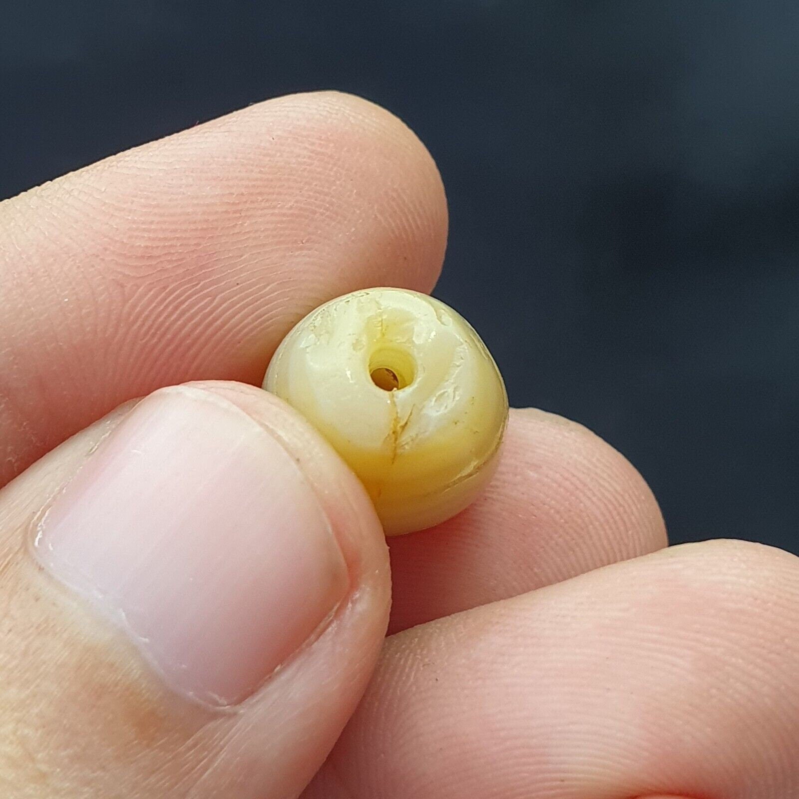 2 beads lot ancient 0ld sulaimany antique agate stone beads amulet from pakistan