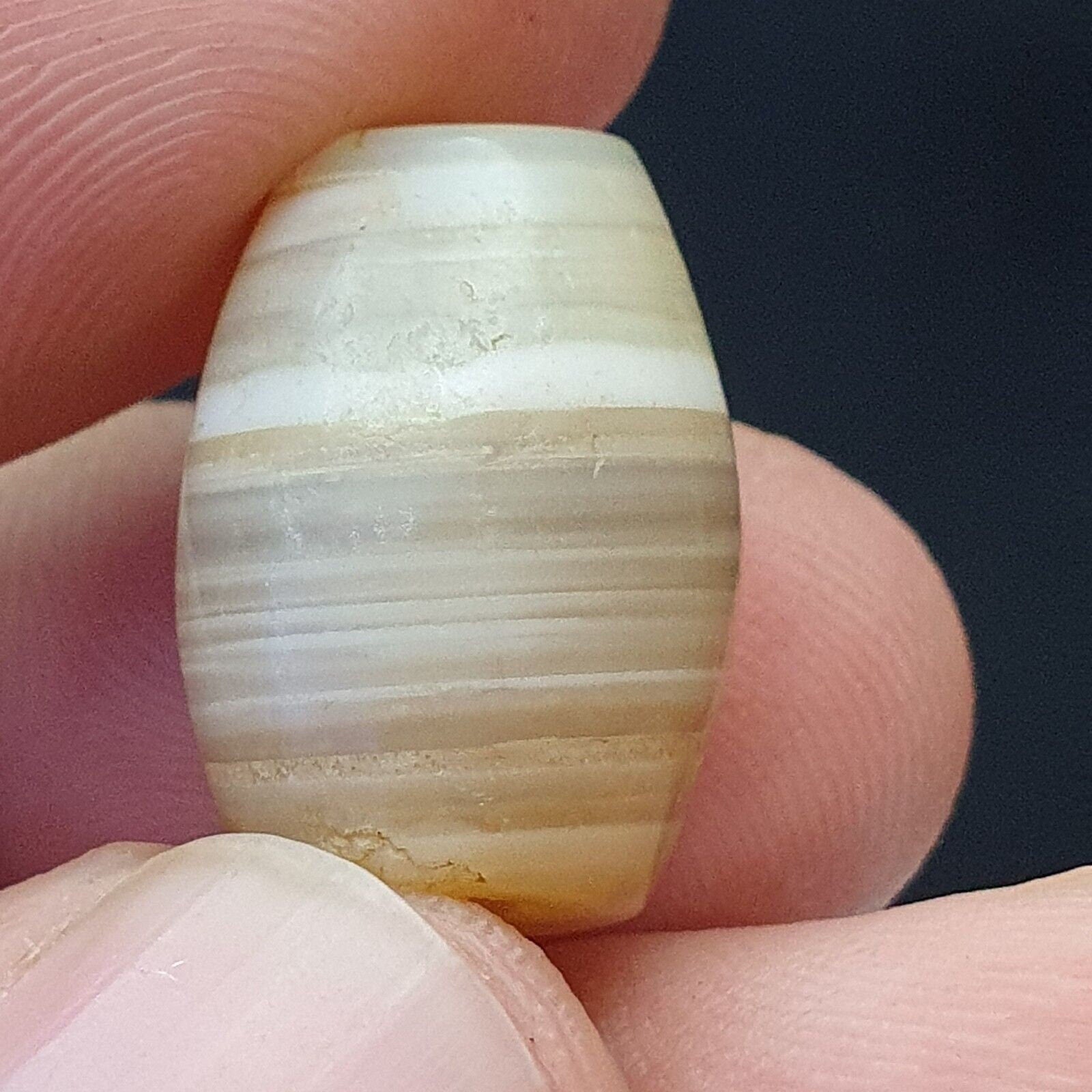 2 beads lot ancient 0ld sulaimany antique agate stone beads amulet from pakistan