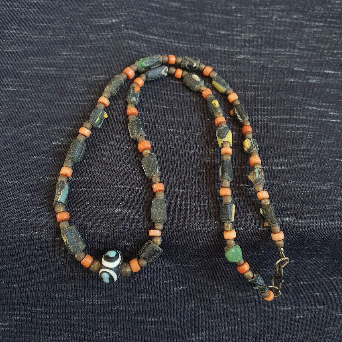 Antique roman era glass beads strand necklace #g1Gift