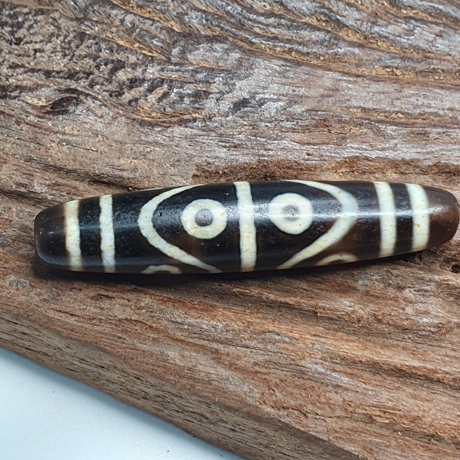 Powerful 8 eyes unique patterns tibetan agate dzi bead amulet ctc-8y