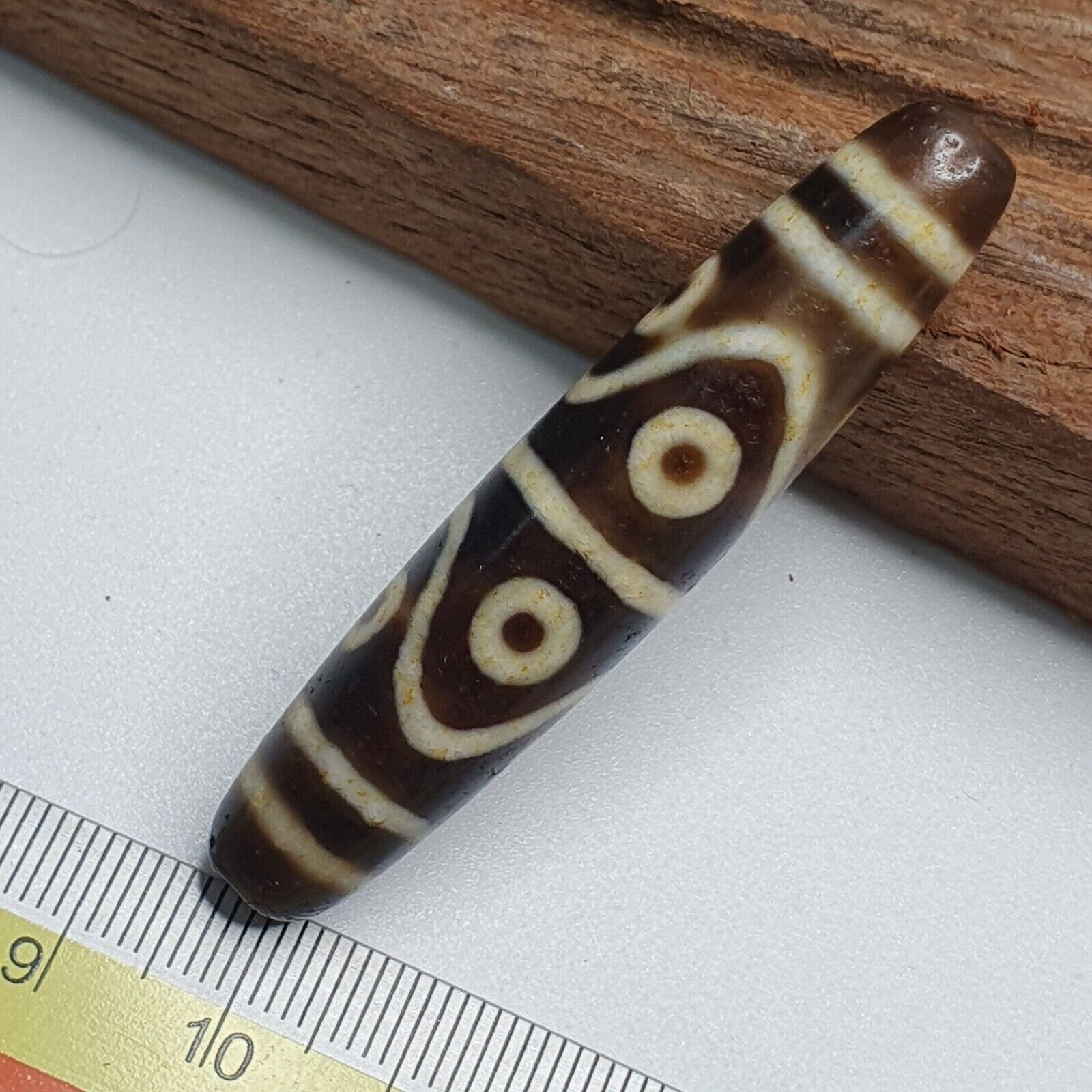 Powerful 8 eyes unique patterns tibetan agate dzi bead amulet ctc-8y