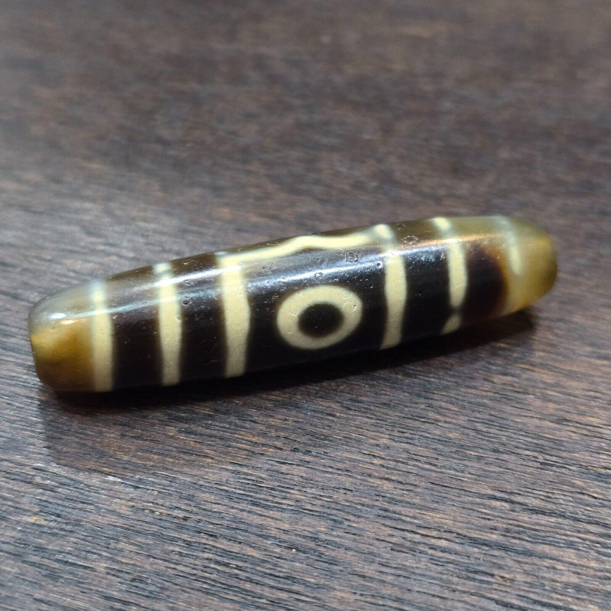 3 eyes vintage old himalayan indo tibetan rare patterns eye dzi amulet beads