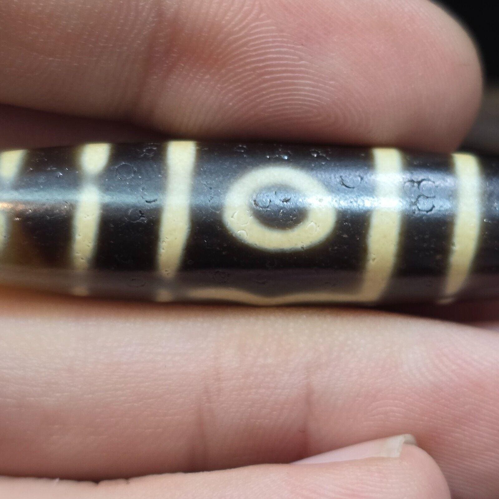 3 eyes vintage old himalayan indo tibetan rare patterns eye dzi amulet beads