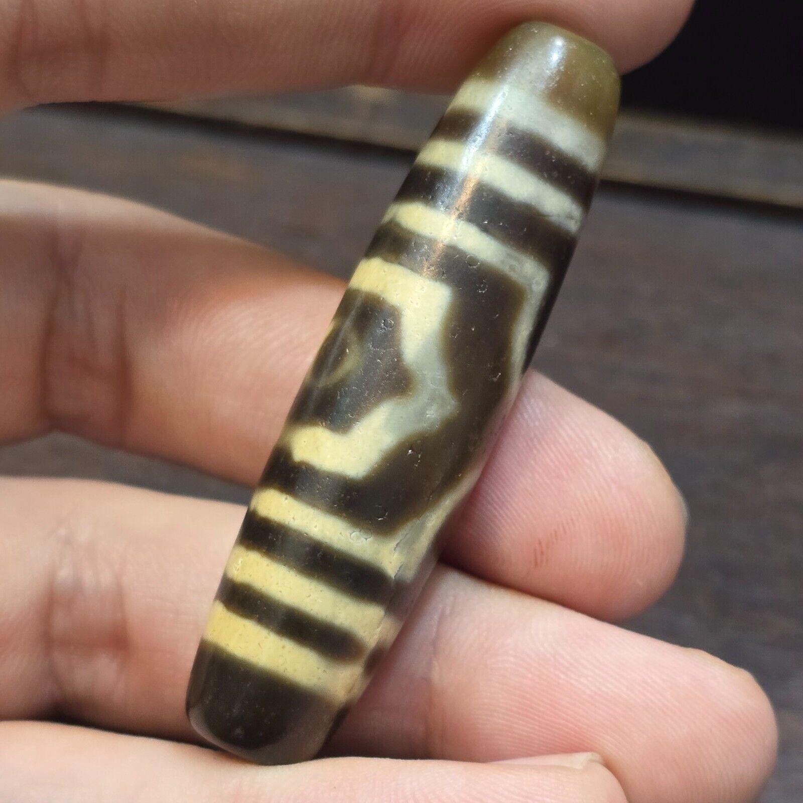 3 eyes vintage old himalayan indo tibetan rare patterns eye dzi amulet beads