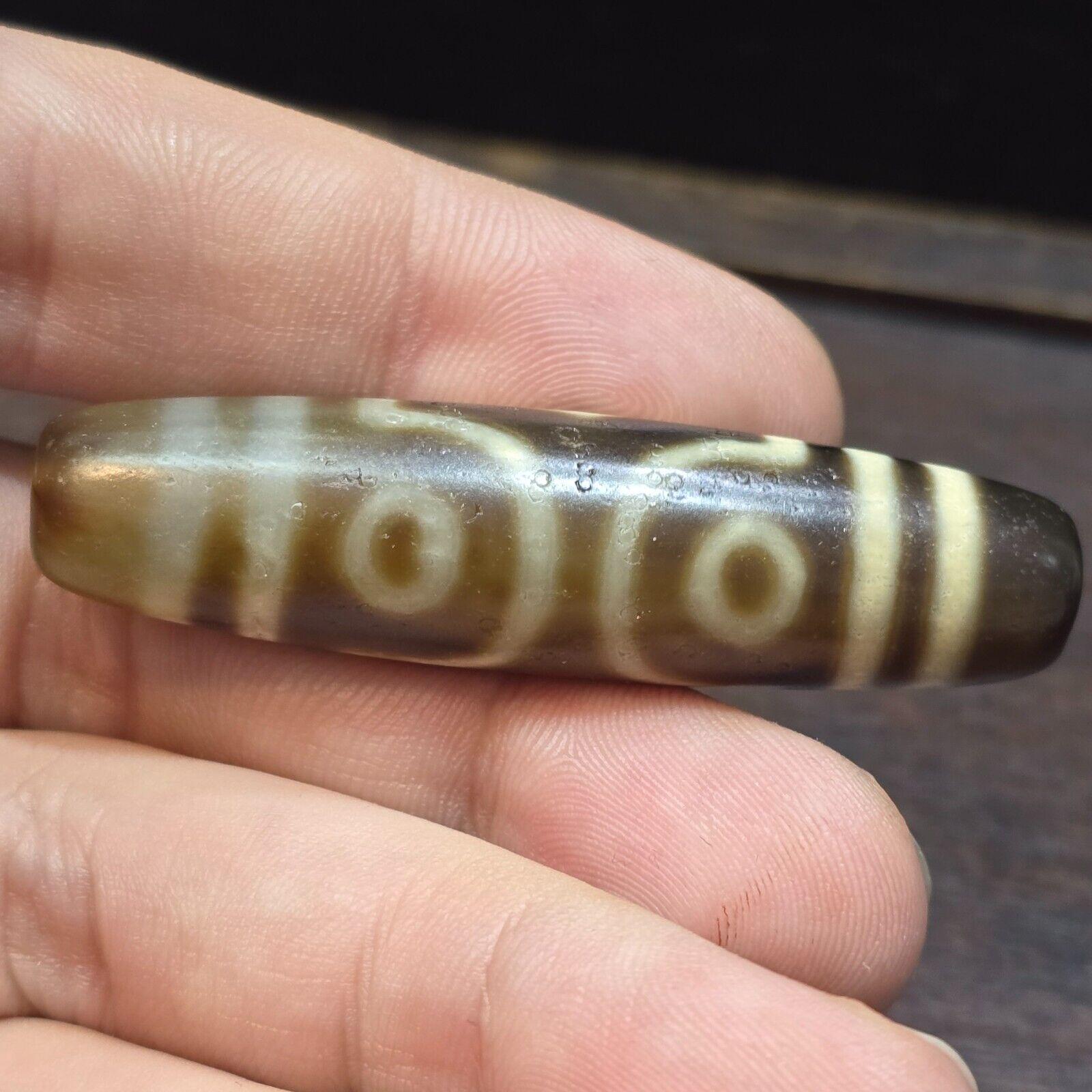 3 eyes vintage old himalayan indo tibetan rare patterns eye dzi amulet beads