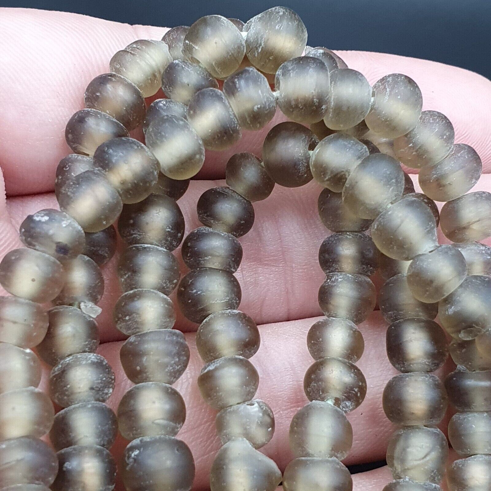 Antique vintage ven glass beads trade beads 8-9mm strandGift