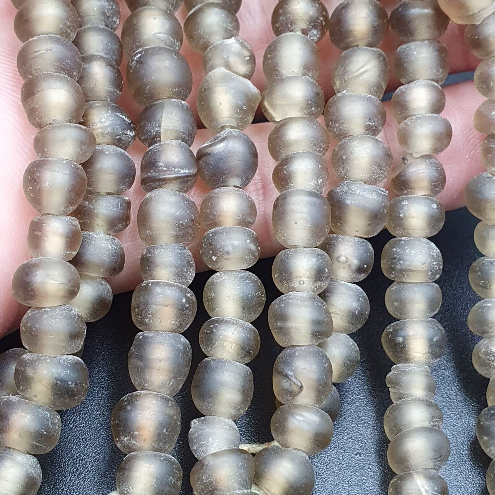 Antique vintage ven glass beads trade beads 8-9mm strandGift