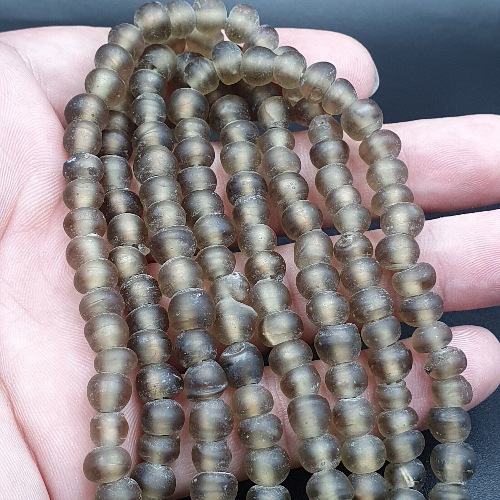 Antique vintage ven glass beads trade beads 8-9mm strandGift