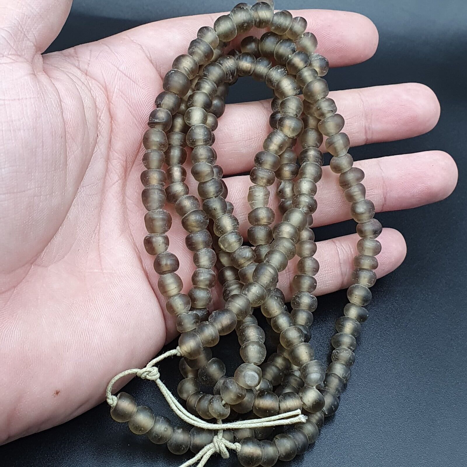 Antique vintage ven glass beads trade beads 8-9mm strandGift