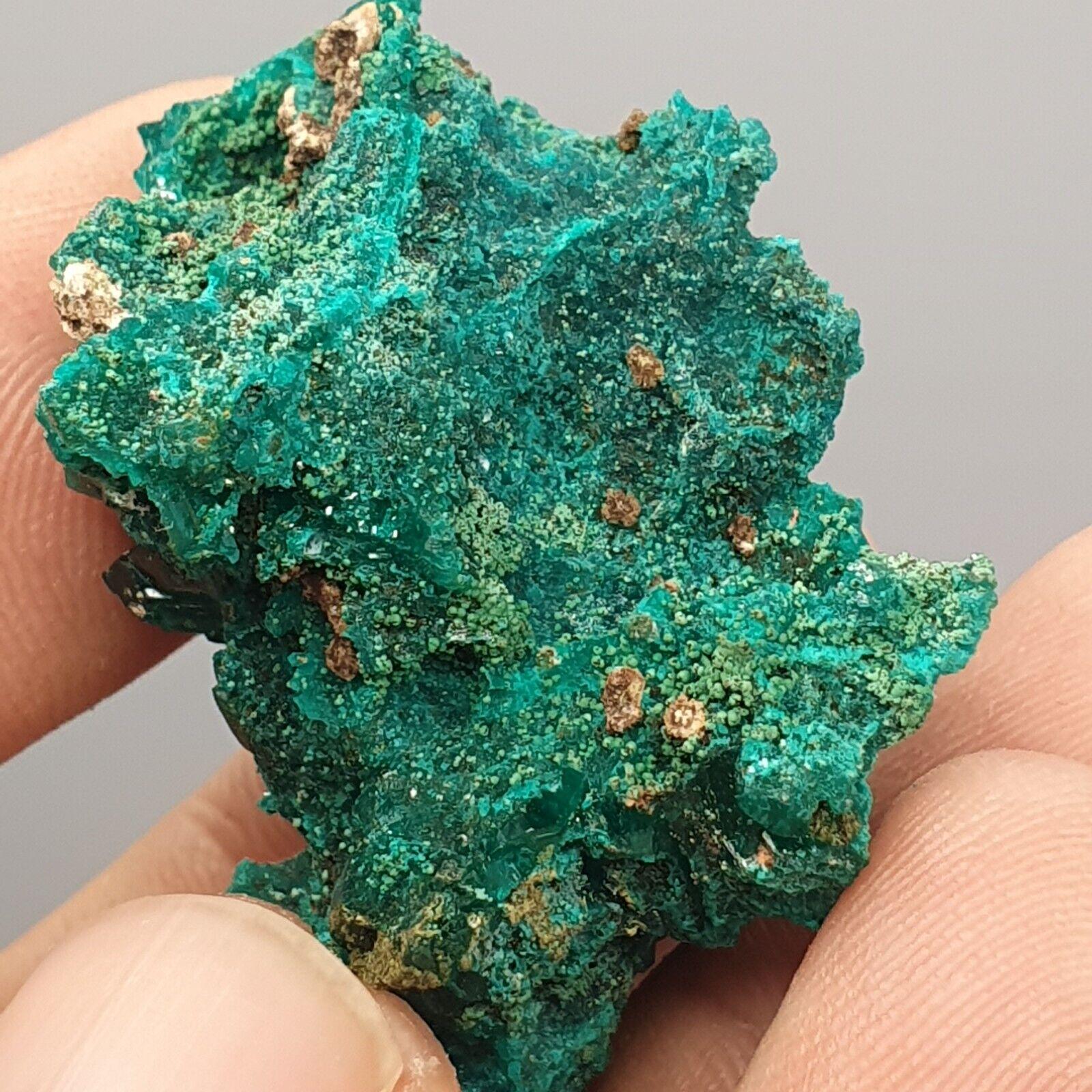 Green Dioptase Crystal Specimen: Congo Druzy Mineral, 119 Carats