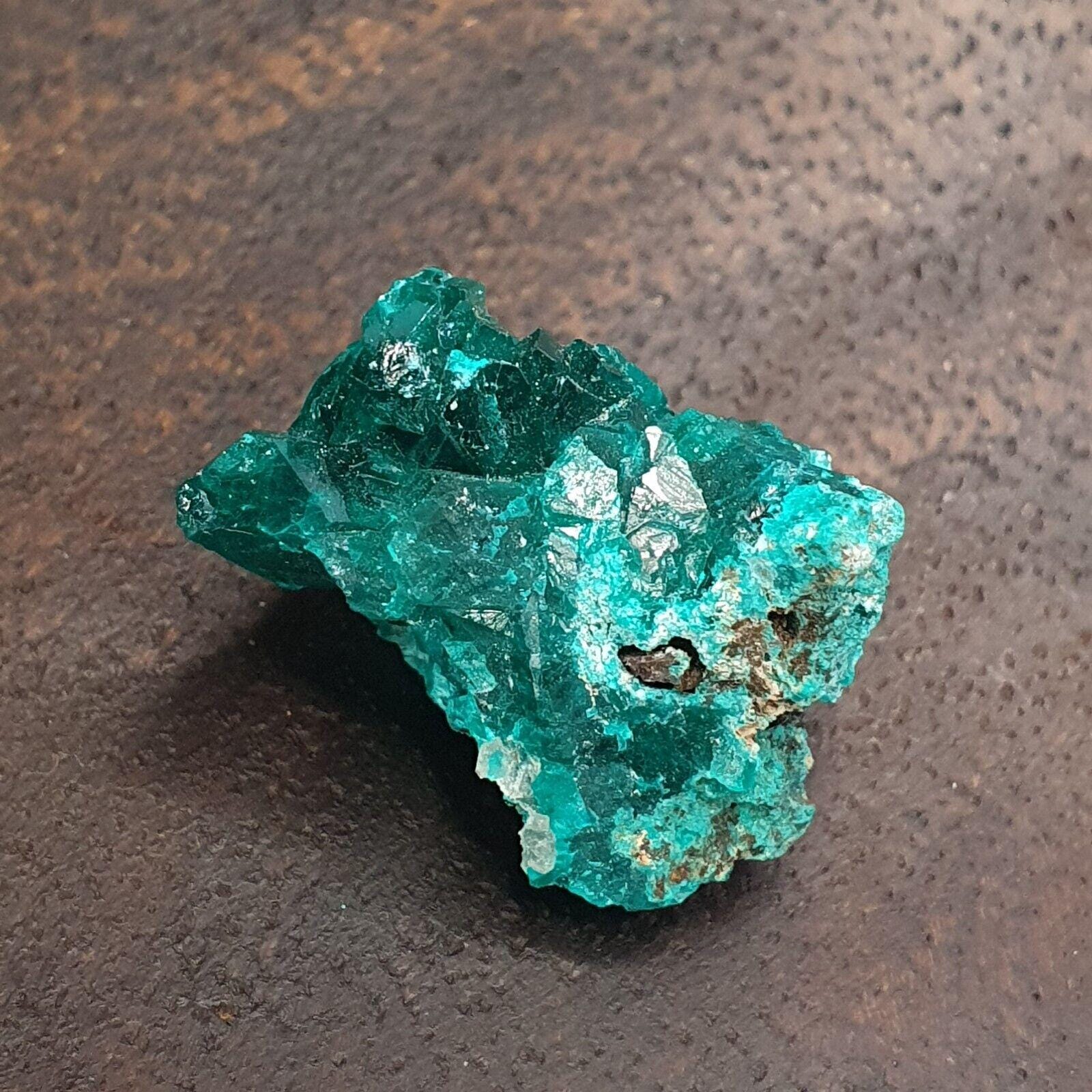 Green Dioptase Crystal Specimen: Congo Mineral Display (50 Carats)