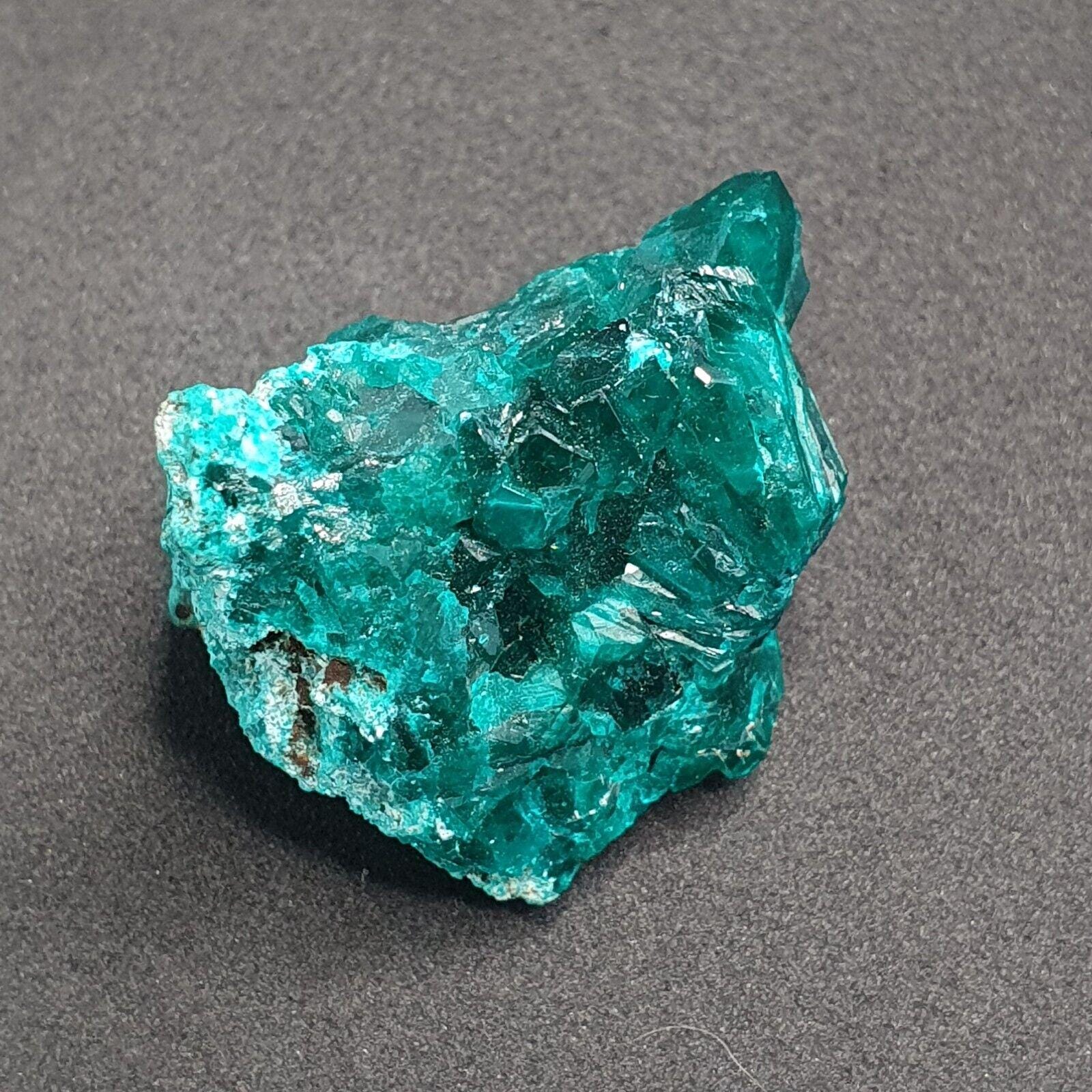 Green Dioptase Crystal Specimen: Congo Mineral Display (50 Carats)