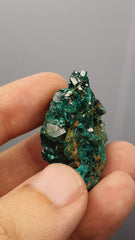 Green Dioptase Crystal Specimen: Congo Druzy Mineral (122 Carats)