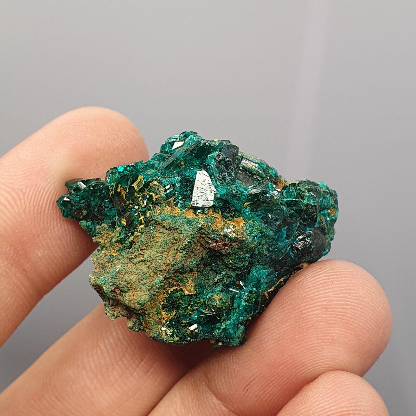 Green Dioptase Crystal Specimen: Congo Druzy Mineral (122 Carats)