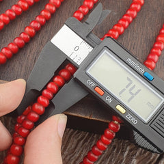 7 mm antique venetian white heart trade beads multi strands necklace