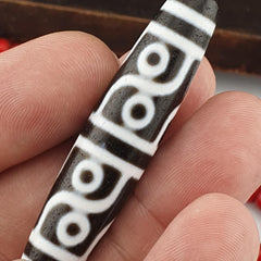 16 eyes unique pattern himalayan tibetan agate dzi bead amulet lucky bead