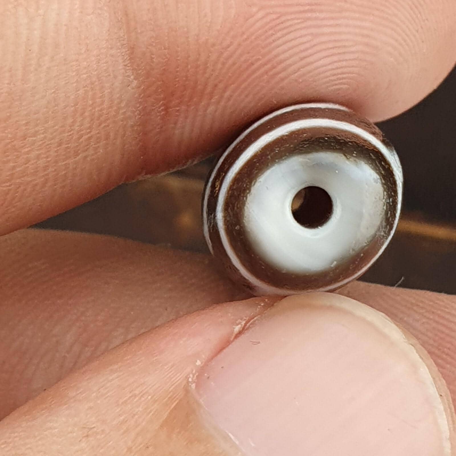 Dzi agate old himalayan indo tibetan eyes dzi amulet bead