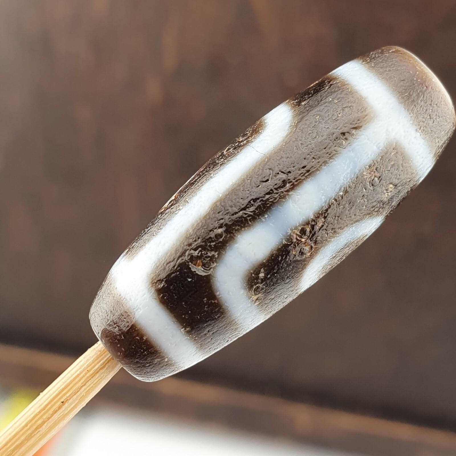 Dzi agate old himalayan indo tibetan eyes dzi amulet bead