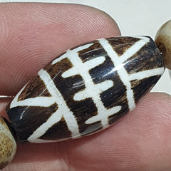 Lot 14 south asian old pumtek pyu beads petrified wood stone beads bracelet