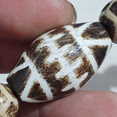 Lot 14 south asian old pumtek pyu beads petrified wood stone beads bracelet