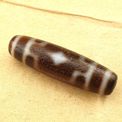 Diamond eyes unique pattern himalayan tibetan agate dzi bead amulet