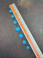 Vintage arfificial turquoise or howlite sterling silver bracelets