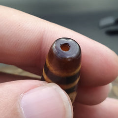 Vintage mazing tibetan vase eyes agate stone dzi bead amulet ag-4