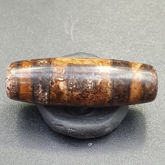 Tibetan rusted eyes agate stone dzi bead amulet bd-25-10