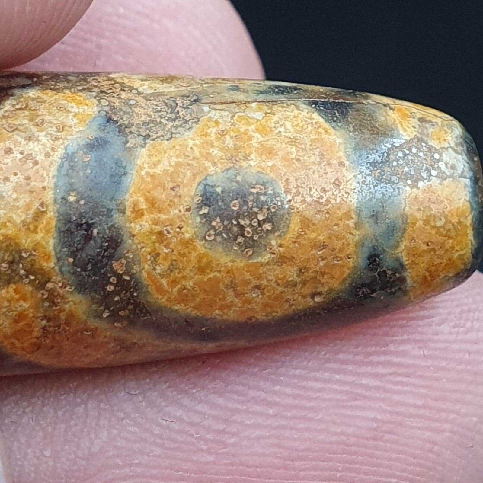 3 eyes antique agate bead tibet himalayan dzi pendant