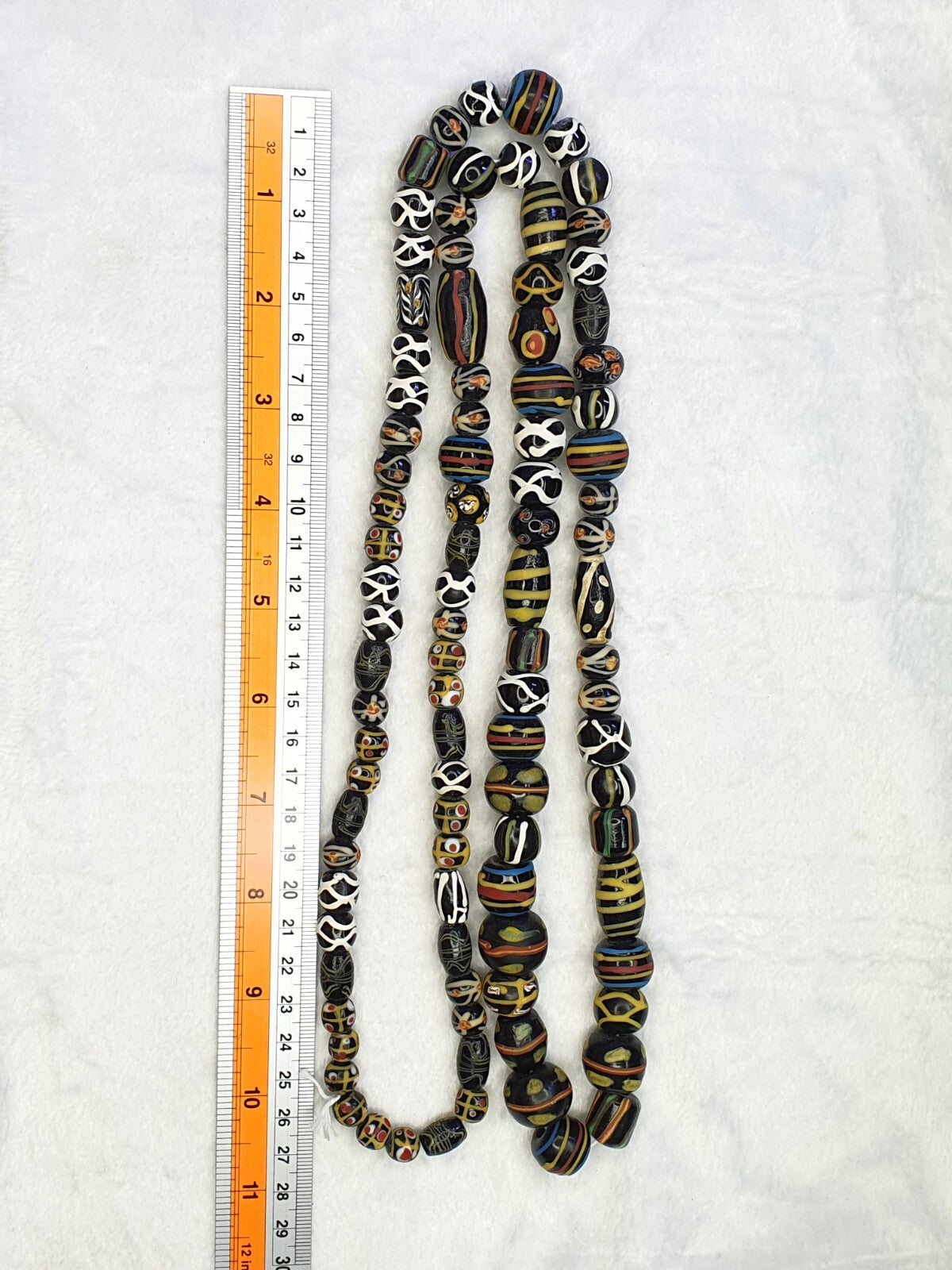 Fancy Venetian Trade Beads | African  | LONG STRAND