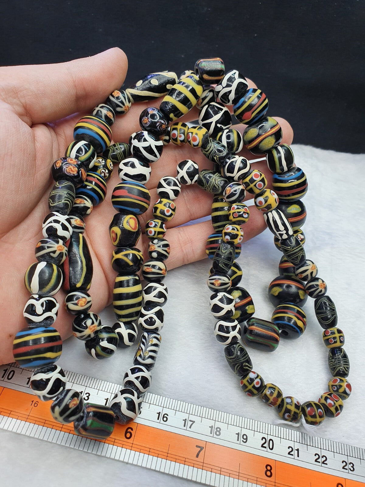 Fancy Venetian Trade Beads | African  | LONG STRAND
