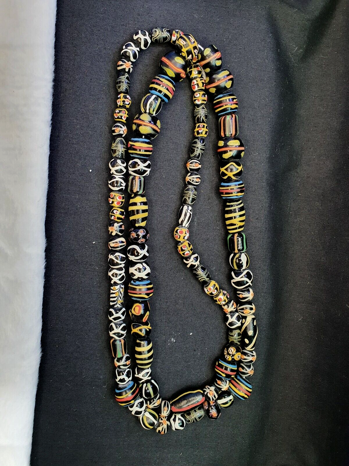 Fancy Venetian Trade Beads | African  | LONG STRAND