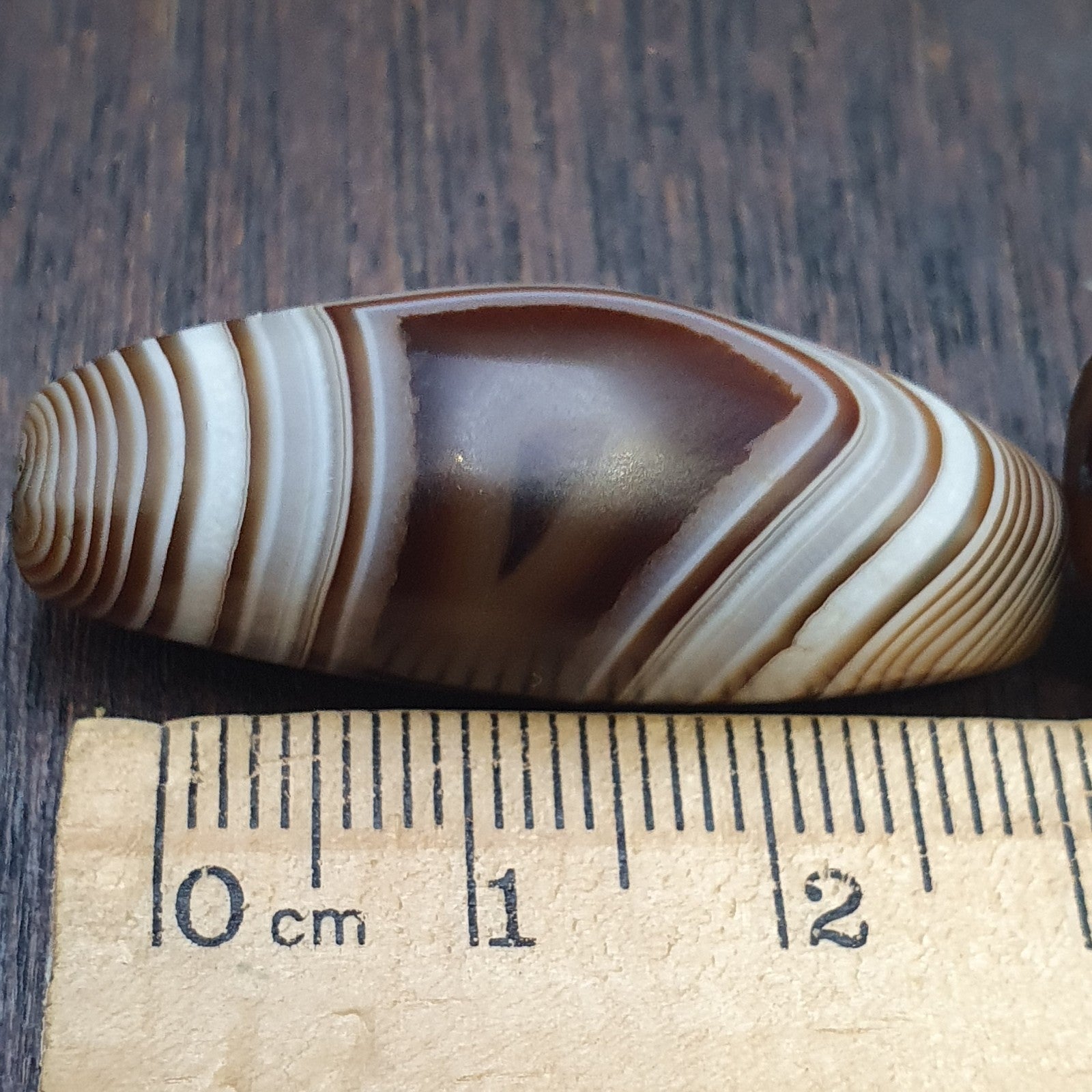 2 Himalayan Indo Tibetan unique pattern Agate beads Suleimany Eye Agate Amulet