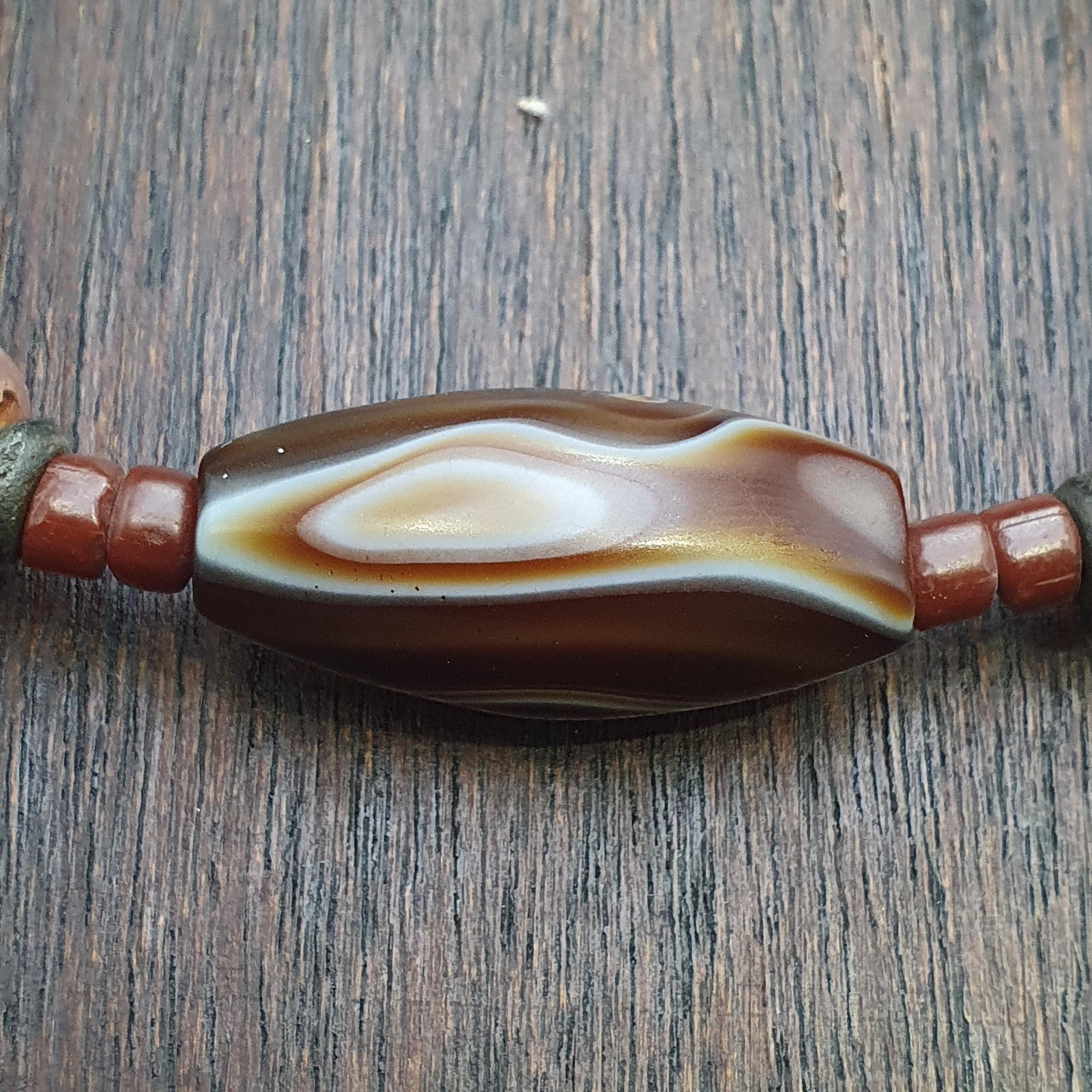 Old african yemeni soleimani carnelian beaded bracelet