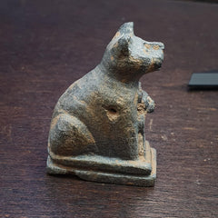Antique stone animal figurine mysterious cats animals bead amulet